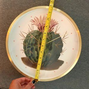 brass new decorative cactus clock wall houseplant